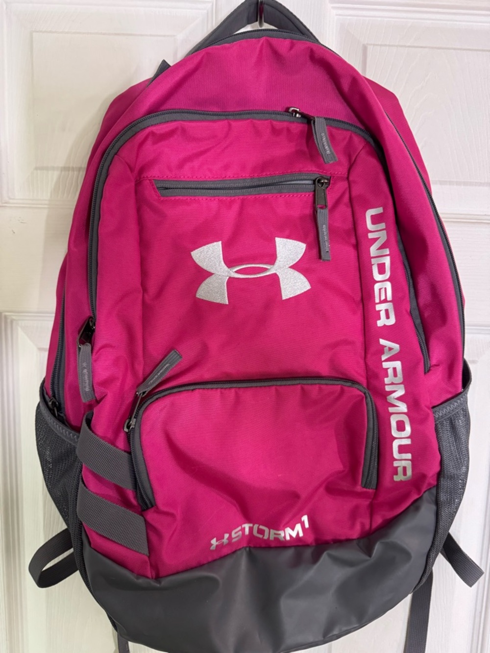 Under Armour Hot Pink and Gray Backpack